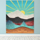 Mountain Fantasy Sunrise Leinwanddruck (Insitu (Holzboden))