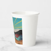 Mountain Fantasy Sunrise Pappbecher (Links)