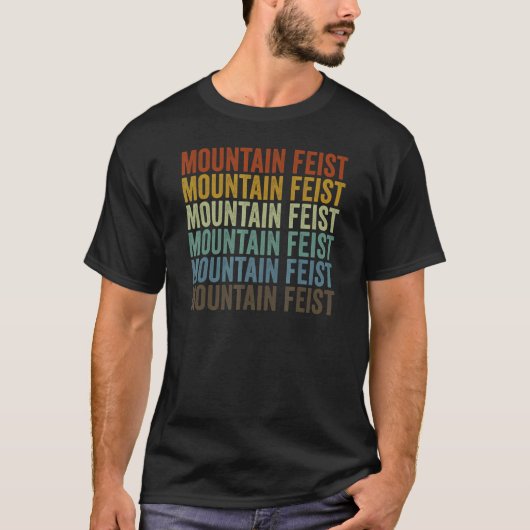 Mountain Feist Retro T-Shirt (Vorderseite)