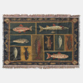 Mountain Fish Woven Blanket Decke (Vorderseite)