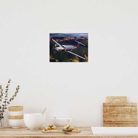 Mountain Flying PC-12 Poster (Küche)