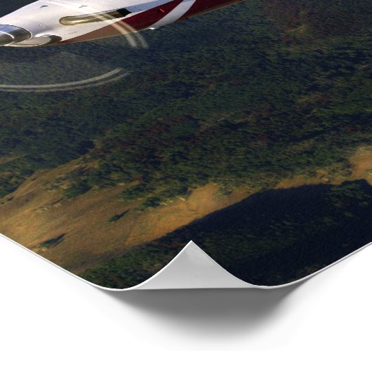 Mountain Flying PC-12 Poster (Ecke)