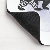 Mountain Forest Bear Lover Silhouette Mousepad (Ecke)