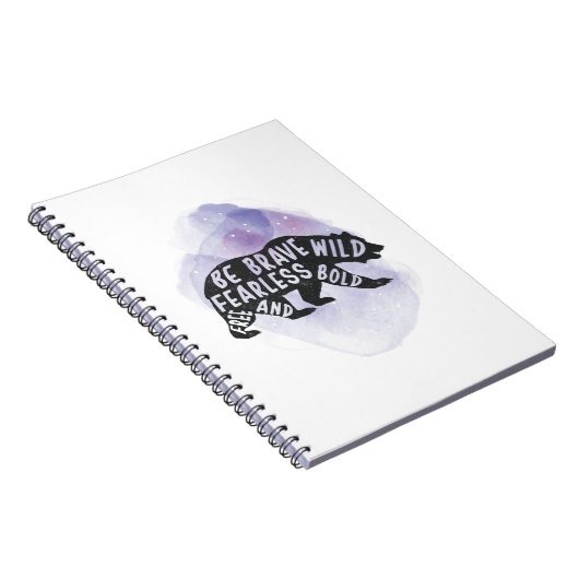 Mountain Forest Bear Lover Silhouette Notizblock (Rechte Seite)