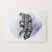 Mountain Forest Bear Lover Silhouette Puzzle (Horizontal)