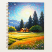 Mountain Forest Cabin Art Planer (Vorderseite)