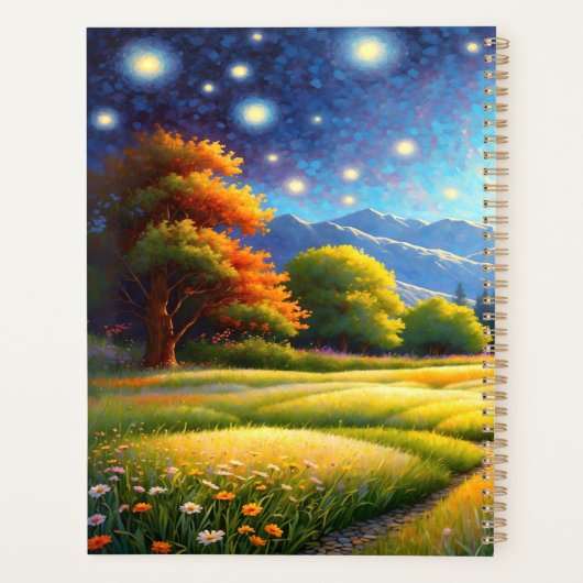 Mountain Forest Cabin Art Planer (Rückseite)