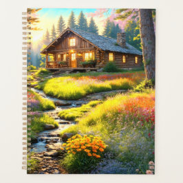 Mountain Forest Cabin Art Planer