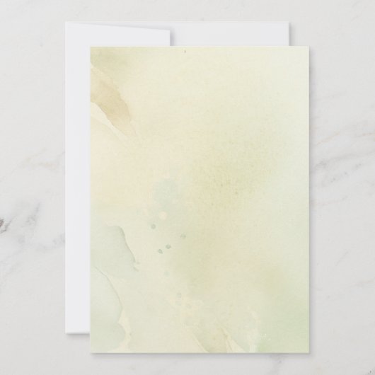 Mountain Forest Fog Abend Boho Brautparty Einladung (Rückseite)