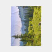 Mountain & Forest Landschaft Washington Staat Fleecedecke (Vorderseite)