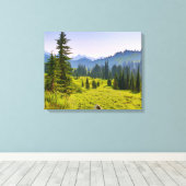 Mountain & Forest Landschaft Washington Staat Leinwanddruck (Insitu (Holzboden))