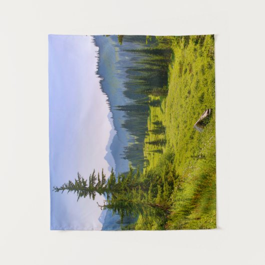 Mountain & Forest Landschaft Washington Staat Wandteppich (Vorderseite)