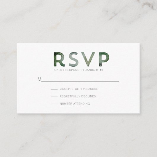 Mountain Forest Modern UAWG Enclosure Card Begleitkarte (Vorderseite)