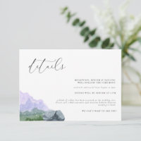 Mountain Forest Rustic Wedding Card
