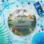 Mountain & Forest Sunset Einladung zum Geburtstag Pappteller (Party)