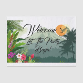 Mountain & Forest Sunset Geburtstag Seidenpapier