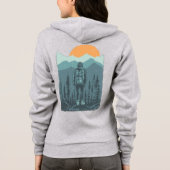 Mountain Forest Sunset Rucksack Woman Hoodie (Rückseite)