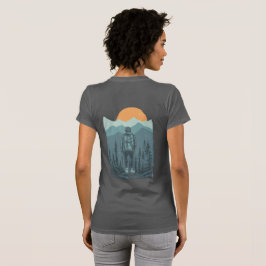 Mountain Forest Sunset Rucksack Woman T-Shirt