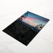 Mountain Getaway Wedding Folieneinladung (Gedreht)