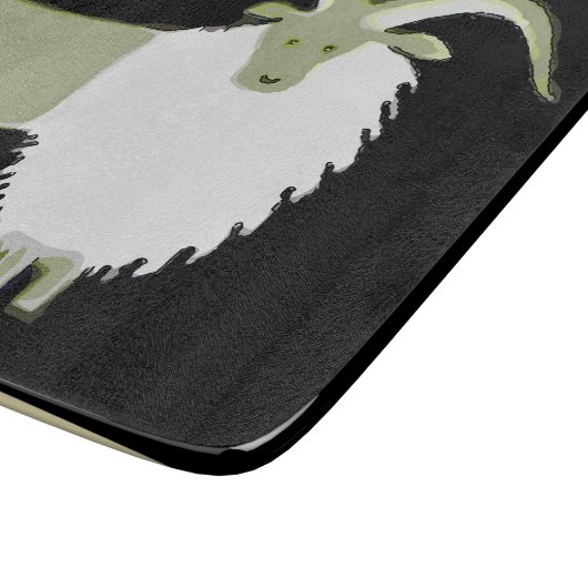 Mountain Goat Art Cutting Board Schneidebrett (Ecke)