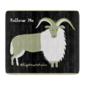 Mountain Goat Art Cutting Board Schneidebrett (Vorderseite)