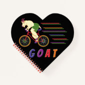 Mountain Goat Biking Notizblock (Vorderseite)