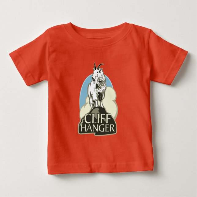 Mountain Goat Cliffhanger Baby T-shirt (Vorderseite)