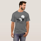 Mountain Goat Funny Mountain Bike Goat Biker Vin T-Shirt (Vorne ganz)