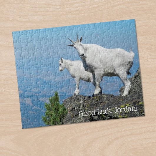 Mountain Goats Foto Template Custom Name Puzzle