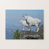 Mountain Goats Foto Template Custom Name Puzzle (Horizontal)