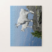 Mountain Goats Foto Template Custom Name Puzzle (Vertikal)