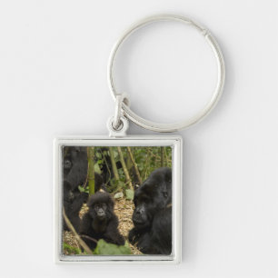 Mountain Gorilla, adult with young Schlüsselanhänger