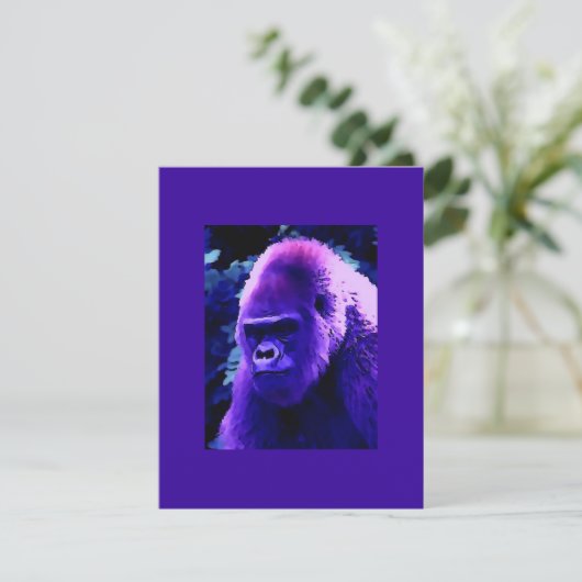 Mountain Gorilla Einladung - Pop (Stehend Vorderseite)