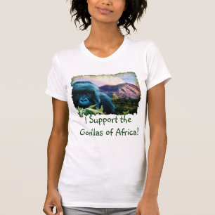Mountain Gorilla & Vulkan Ape Supporter T - Shirt