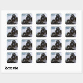 Mountain Gorillas African Wildlife Sticker (Blatt)