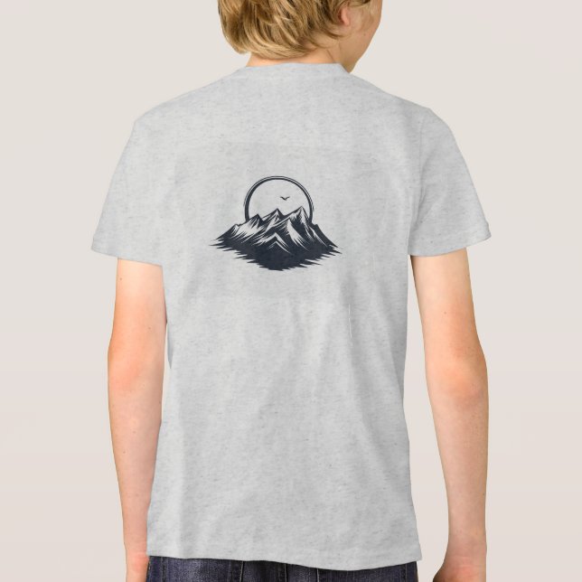 Mountain graphic t-shirt, perfect for nature lover Tri-Blend shirt (Rückseite)