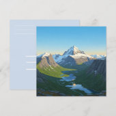 Mountain Grußkarte (Vorne/Hinten)