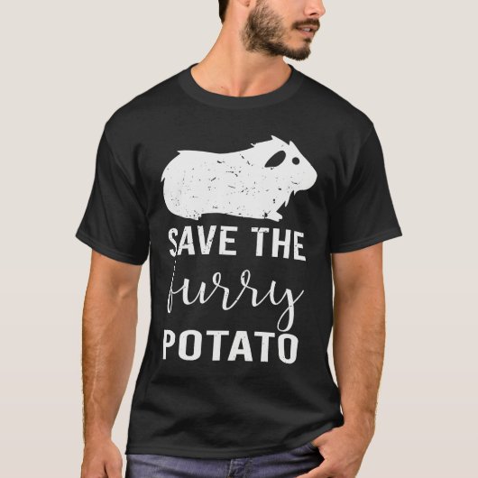 Mountain Guinea Pig Save The Furry Potato T-Shirt (Vorderseite)
