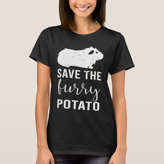 Mountain Guinea Pig Save The Furry Potato T-Shirt (Vorderseite)