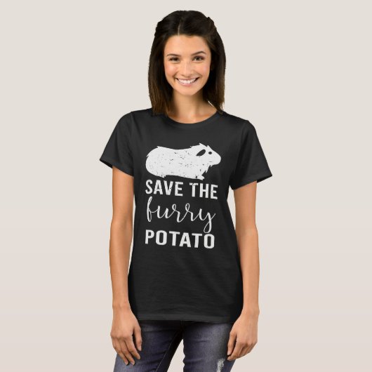 Mountain Guinea Pig Save The Furry Potato T-Shirt (Vorne ganz)