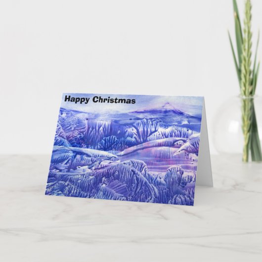 Mountain, Happy Christmas Feiertagskarte (Vorderseite)