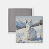 Mountain Hare in Schottland Travel Magnet (Vorderseite/Rückseite)