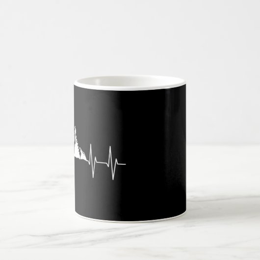 Mountain Heartbeat Kaffeetasse (Mittel)
