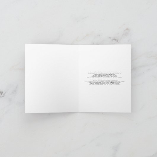 Mountain | Her Wedding Vows Keepsake Card Karte (Innenseite)