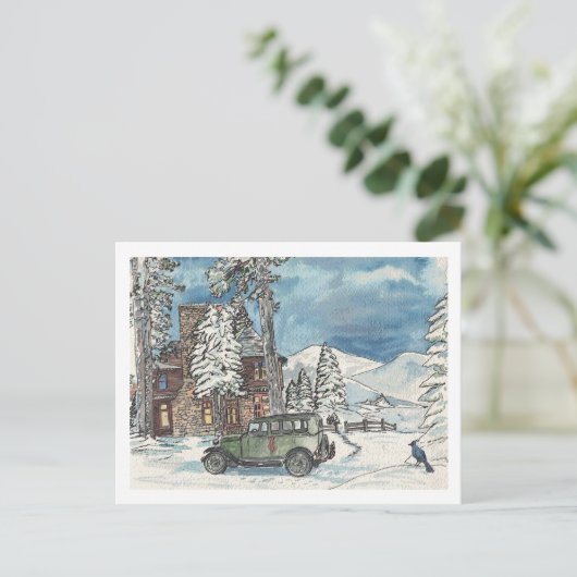 Mountain Hideaway Postkarte (Stehend Vorderseite)