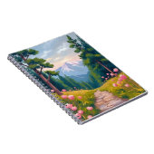 Mountain Hike | Floral Nature Landscape Watercolor Notizblock (Rechte Seite)