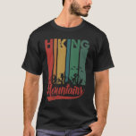 Mountain Hiking Adventure Wilderness Trekking Hike T-Shirt<br><div class="desc">Mountain hiking adventure design inspired by the spirit of outdoor exploration and wilderness trekking. This design captures the passion of hikers who love mountain trails, nature, and the freedom of the great outdoors. Perfect for hiking enthusiasts, trekkers, backpackers, nature lovers, and outdoor explorers who enjoy climbing peaks and discovering scenic...</div>