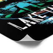 Mountain Hiking Skiing Family Vacation 2025 Trip L Poster (Ecke)