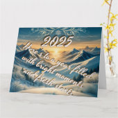 Mountain Horizons 2025: mit personalisierter Botsc Karte (Gelbe Blume)