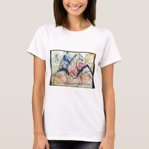 Mountain Horse Abstrakt Jeff Hankamer Artjunkhaus T-Shirt